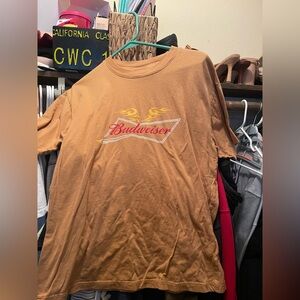 Budweiser Men's Tan T-Shirt